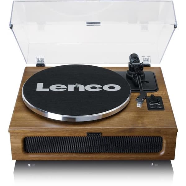 Vinyl skivspelare - Lenco - LS-410WA - 4 integrerade högtalare - Bluetooth 5.0 - Brunt trä