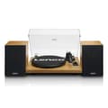Miniatyrbild 1 av 4: Lenco LS-500OK - Skivspelare med integrerad förstärkare, Bluetooth® och två externa högtalare - Trä