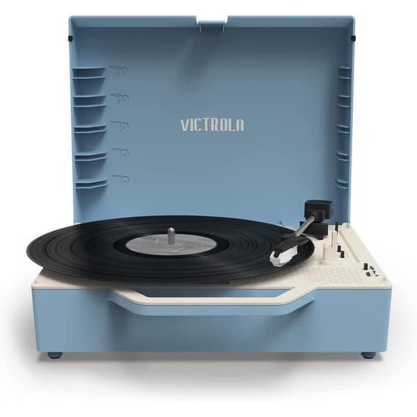 VICTROLA RE-SPIN ECO DESIGNED VINYL DRIFTSKIFT BLÅ