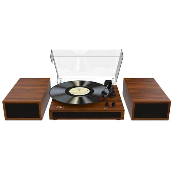 Vinyl skivspelare - skivspelare Wiibo akustik - 10204767