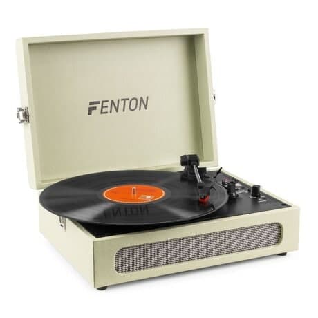 Fenton RP118C retro skivspelare med Bluetooth in/out och USB - Cream