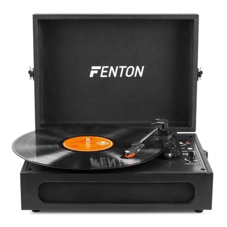 Fenton RP118B retro skivspelare med Bluetooth in/ut och USB - Svart