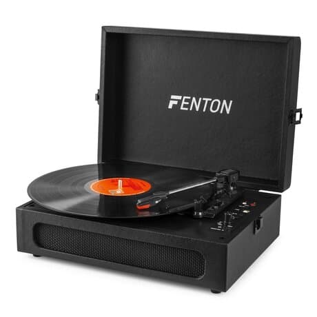 Fenton RP118B retro skivspelare med Bluetooth in/ut och USB - Svart