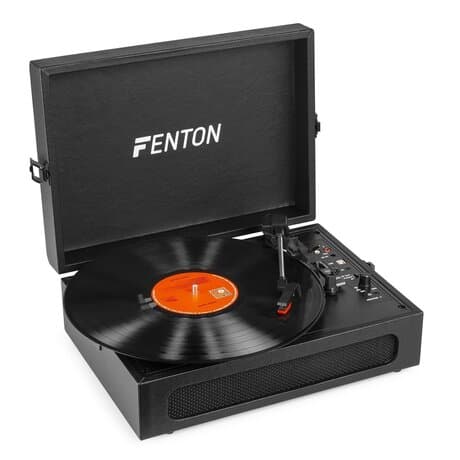 Fenton RP118B retro skivspelare med Bluetooth in/ut och USB - Svart