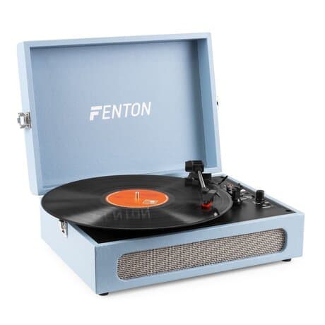 Fenton RP118E retro skivspelare med Bluetooth in/ut och USB - Blå