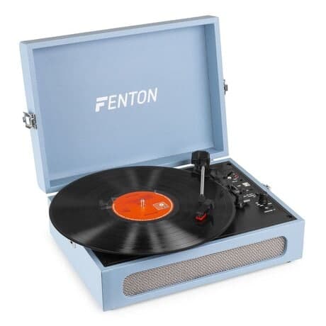 Fenton RP118E retro skivspelare med Bluetooth in/ut och USB - Blå