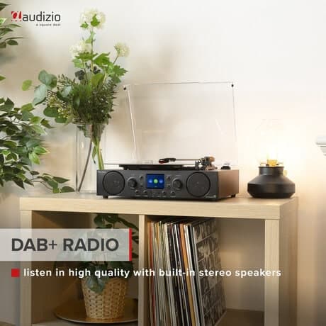 Audizio Tulsa Audio Center Med Skivspelare DAB+ Radio