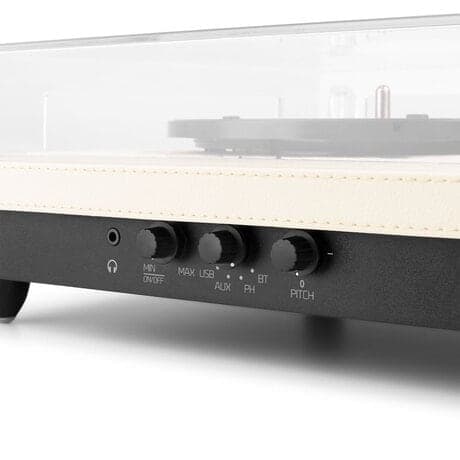 Audizio RP113C - Skivspelare i full storlek med Bluetooth in/ut - USB - Inbyggda högtalare - Cream