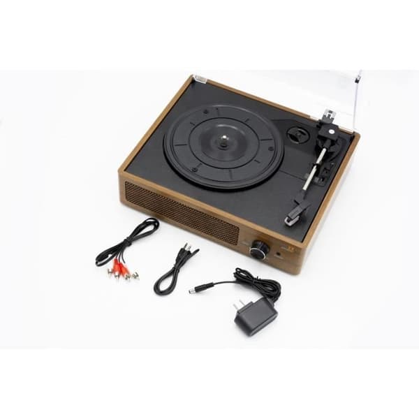 Retro TECHNAXX TX-186 Vinyl skivspelare - Phono, Bluetooth, AUX IN, USB - 2 x 3 W högtalare - 3 hastigheter 33, 45, 78 rpm