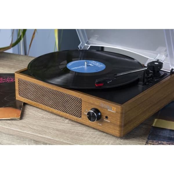 Retro TECHNAXX TX-186 Vinyl skivspelare - Phono, Bluetooth, AUX IN, USB - 2 x 3 W högtalare - 3 hastigheter 33, 45, 78 rpm