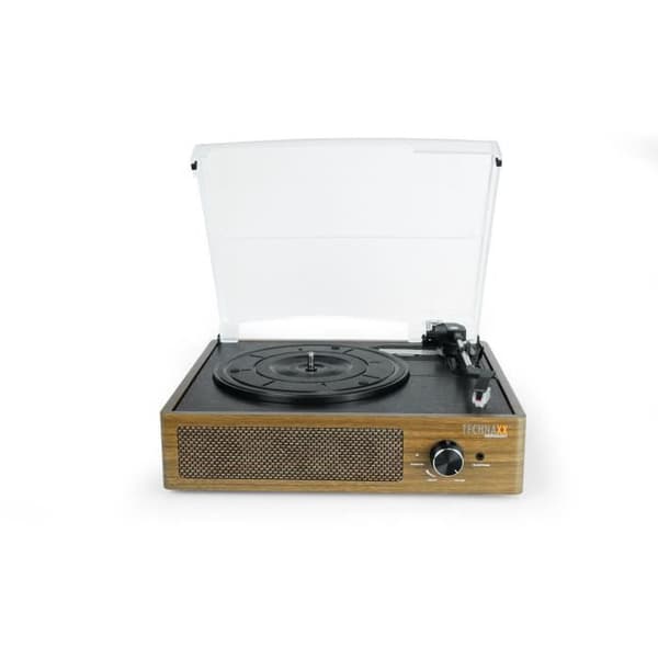 Retro TECHNAXX TX-186 Vinyl skivspelare - Phono, Bluetooth, AUX IN, USB - 2 x 3 W högtalare - 3 hastigheter 33, 45, 78 rpm
