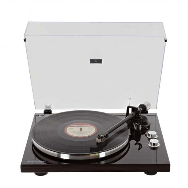 Hi-fi vinyl skivspelare - ENOVA - VISION4 USB WD - USB/Bluetooth - Mörk träfinish - 33/45 rpm