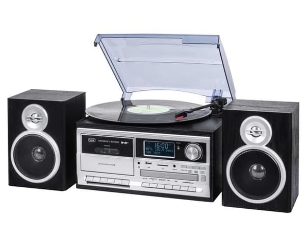 Platina vinyl - Trevi - TT 1072 DAB - 3 hastigheter - Bluetooth - Kassettdäck