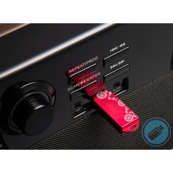 TECHNAXX DAB BLUETOOTH skivspelare TX-137 skivspelare - Phono, Kassett, CD, USB, AUX–IN, FM/DAB+ Radio