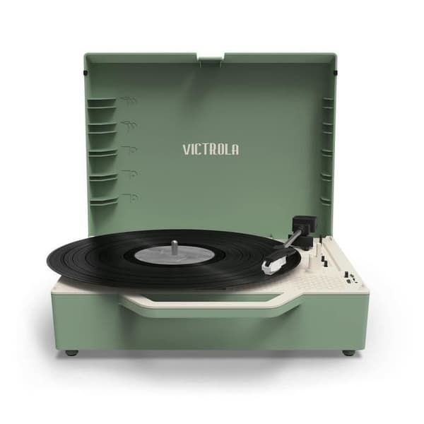 VICTROLA RE-SPIN ECO DESIGNED VINYL TURNTABLE GRÖN