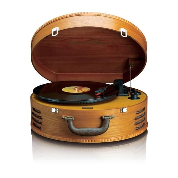 USB-skivspelare - Phono - TT-34 - Brunt trä - Vinylinspelning till MP3 - Vintage