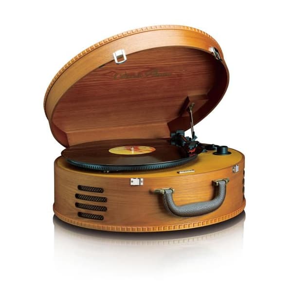 USB-skivspelare - Phono - TT-34 - Brunt trä - Vinylinspelning till MP3 - Vintage