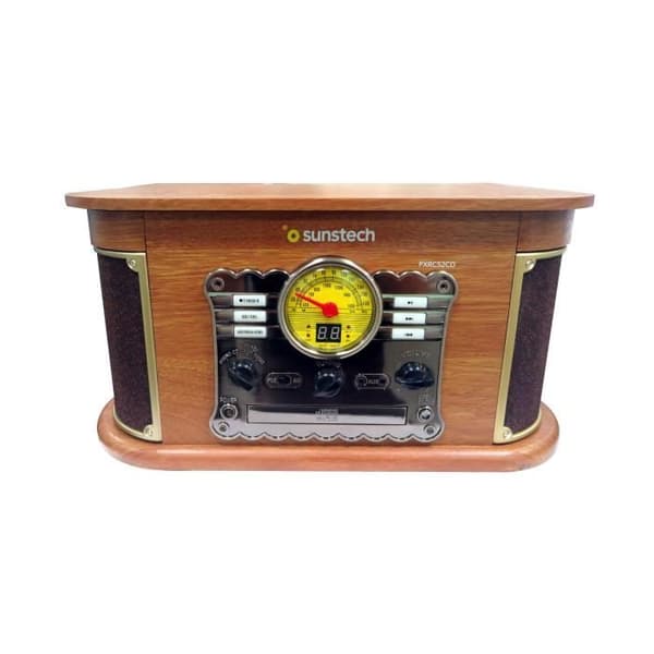 SUNSTECH PXRC52CDWD vinyl skivspelare - Trä - CD/MP3-spelare - Radio - Digital inspelare - Kassett - USB