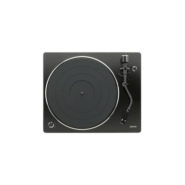 Denon DP-400, remdriven skivspelare, manuell, svart, gummi, 33 1-3.45.78, 33 1-3.45.78