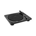Miniatyrbild 1 av 4: Denon DP-400, remdriven skivspelare, manuell, svart, gummi, 33 1-3.45.78, 33 1-3.45.78
