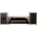 Miniatyrbild 2 av 3: LENCO LS-300WD Bluetooth vinyl skivspelare 2 hastighetsinställningar MMC 2x10W 2 högtalare Trä