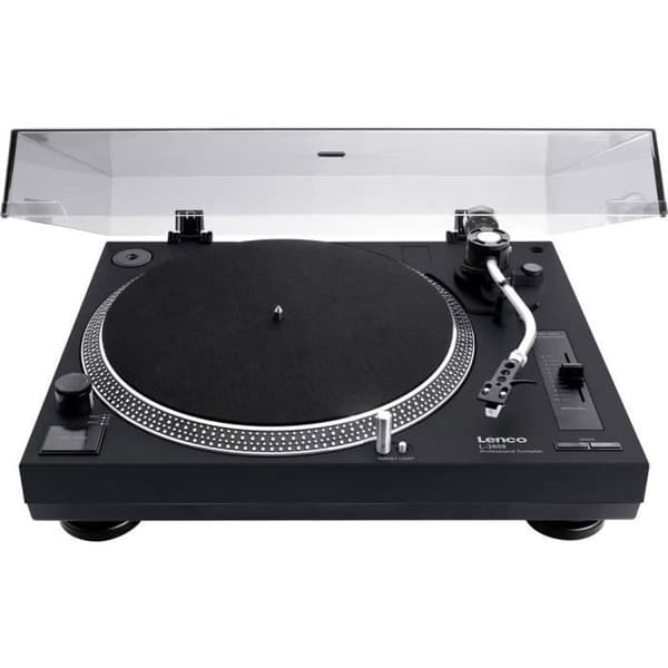 Plattenspieler - Lenco - L-3808 - USB - Direktantrieb - Svart