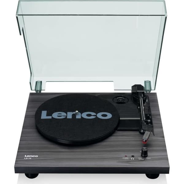 Skivspelare - LENCO - LS-10BK - Integrerade högtalare, 33/45 RPM, Svart