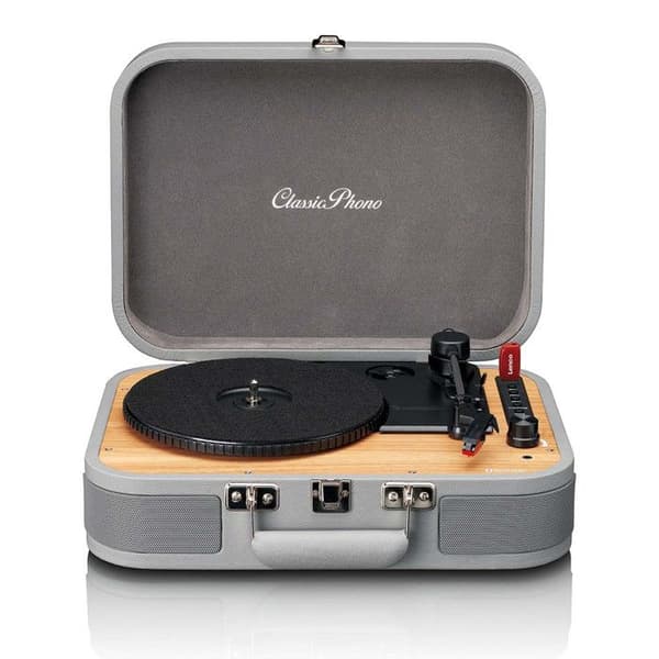 Plattenspielare - LENCO - TT-116GY - Bluetooth - USB-upptagare - Vintage Grå