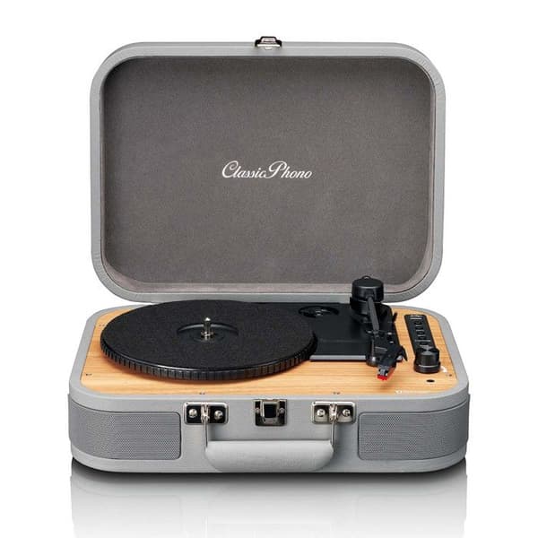 Plattenspielare - LENCO - TT-116GY - Bluetooth - USB-upptagare - Vintage Grå