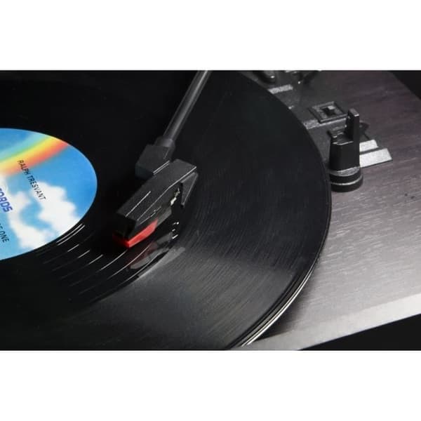 TECHNAXX TX-103 Retro Allt-i-ett Vinyl skivspelare - Digitaliseringsfunktion - Phono, Kassett, CD, USB, Bluetooth, SD, AUX–IN, FM-radio -