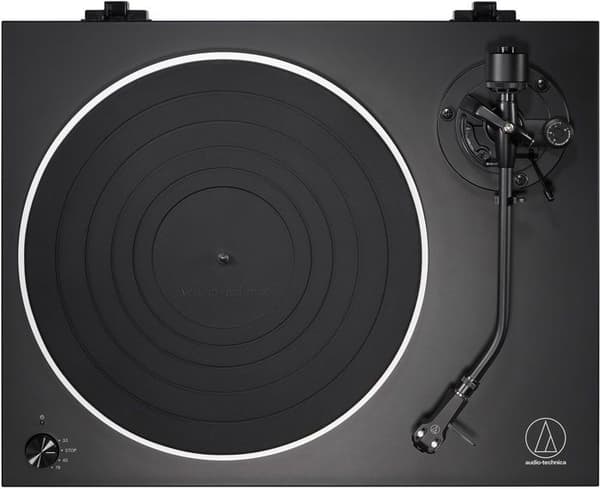 Audio-Technica AT-LP5X - 3-växlad direktdriven skivspelare (33-45-78 rpm) med AT-VM95E-patron, förförstärkare