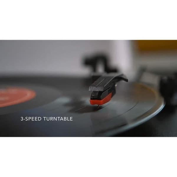 VICTROLA Resväska Skivspelare - Bluetooth - 3 hastigheter - Svart