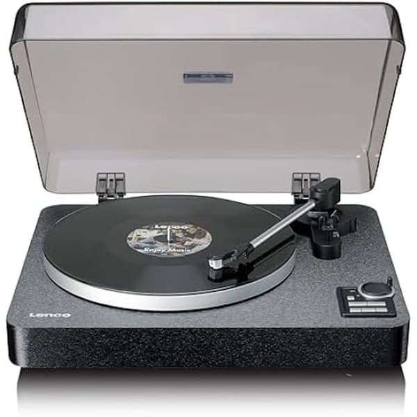 Platina Vinyl - Lenco - LBTA-165BK - Automatisk - Bluetooth 5.3 - Trälåda