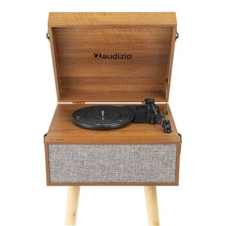 Audizio Fremont retro skivspelare med stativ  - Skivspelare Bluetooth med avtagbara ben