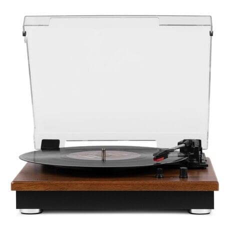 Audizio RP112L skivspelare med Bluetooth IN/OUT och inbyggda högtalare - Lightwood