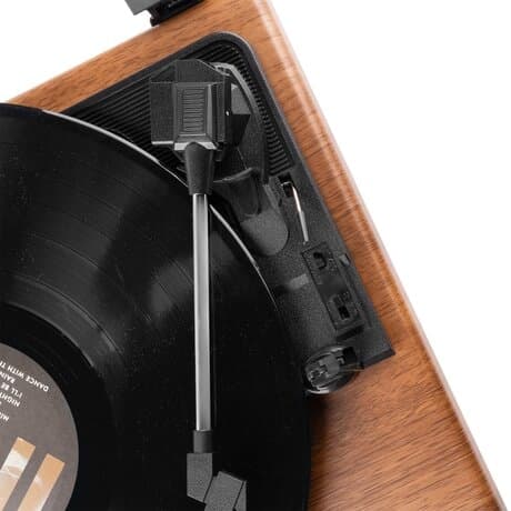 Audizio RP112L skivspelare med Bluetooth IN/OUT och inbyggda högtalare - Lightwood