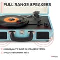 Miniatyrbild 11 av 11: Audizio RP116BL Skivspelare portfölj med BT In/Out