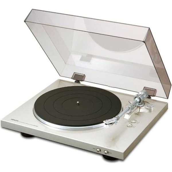 DENON DP-300F vinyl skivspelare - Automatisk - Silvergrå - Ljudlinjeutgång - 33/45 rpm