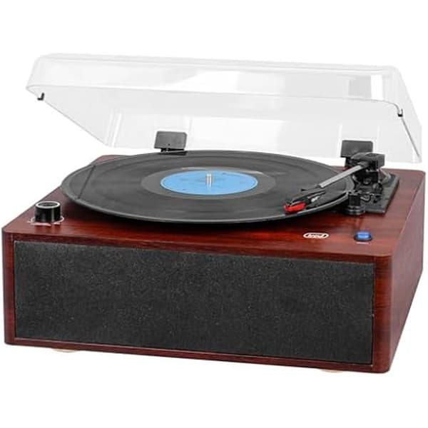 Turna gramofon - TREVI - TT 1030 BT - Elegant trä - Trådlös ljudin- och utgång - 33/45/78 varv