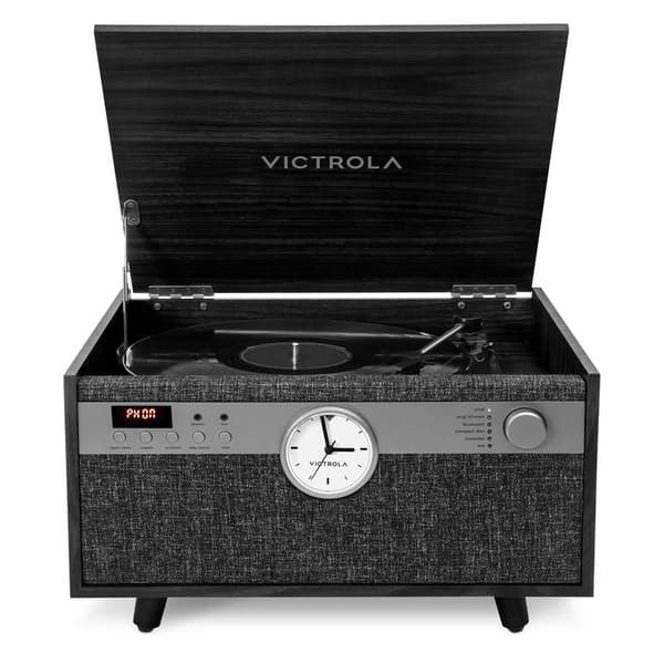 Platin skivspel - VICTROLA - VTA-830 - 6 i 1 - Svart - Semi-automatisk - Vintage