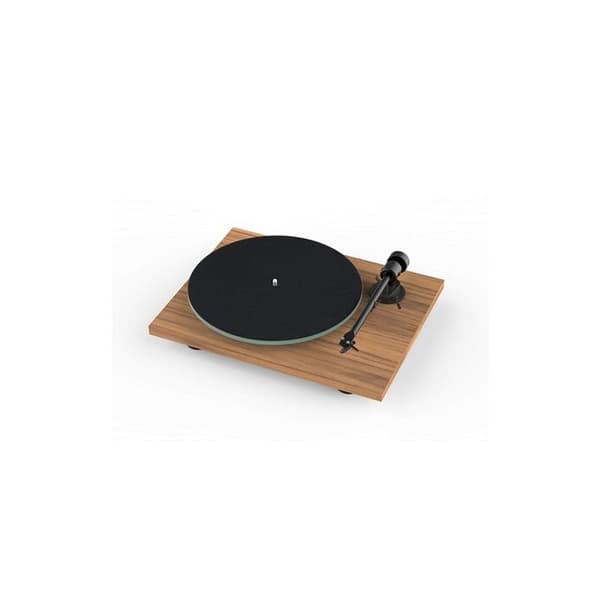 Bluetooth-skivspelare - PRO-JECT - T1 Evo BT - Inbyggd förförstärkare - Ortofon OM10-pickup - Valnöt