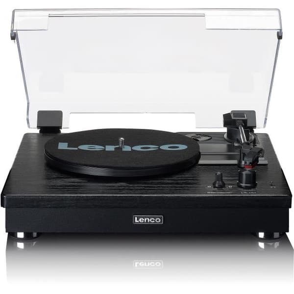 Vinyl skivspelare - LENCO - LS-101BK - 2 högtalare, Bluetooth 5.0, Trä