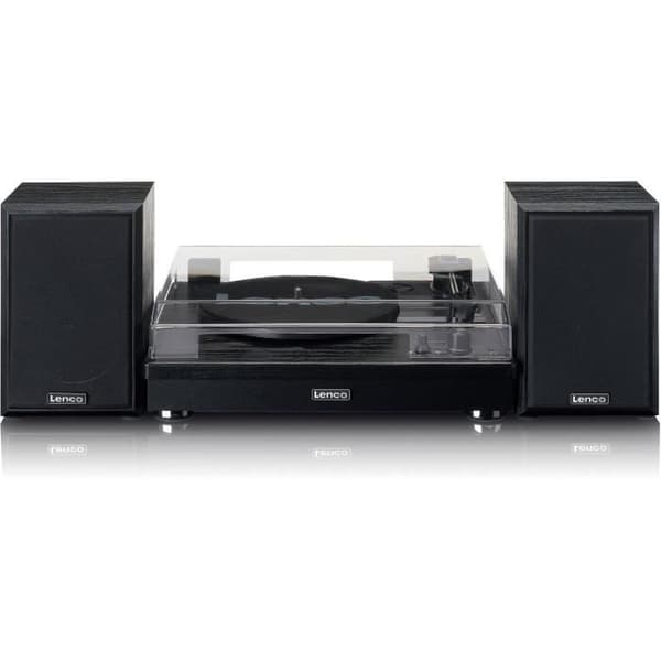 Vinyl skivspelare - LENCO - LS-101BK - 2 högtalare, Bluetooth 5.0, Trä