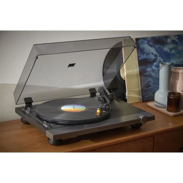 THOMSON TT700 - Premium 33 och 45 rpm skivspelare - Audio Technica AT91 läshuvud - Antiskating - Svart