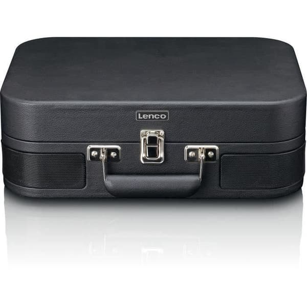 Retro Bluetooth vinylspelare - LENCO - TT-116BK - Inbyggda högtalare, USB