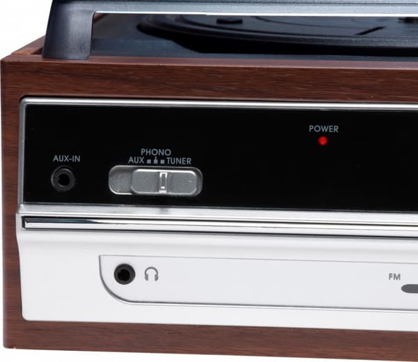 Denver VPR-190 Retro-pladespiller med FM-radio og indbyggede højttalere