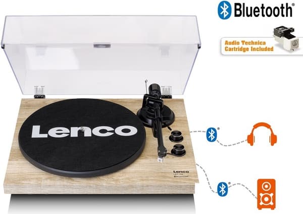 Lenco LBT-188PI levysoitin - mänty Bluetooth