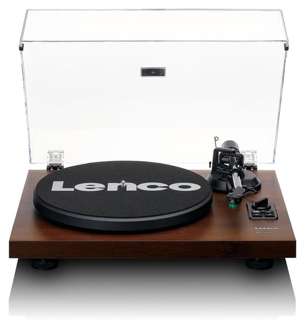 Lenco LS-600WA pladespiller (valnød) + højttalere HiFi-sæt