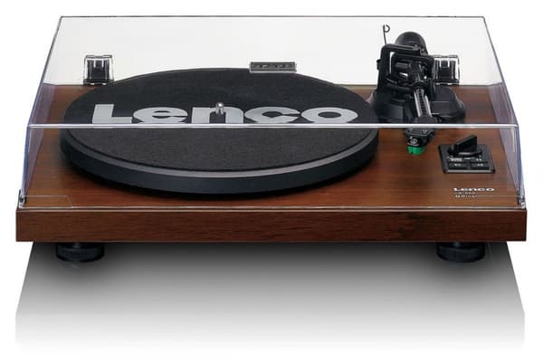 Lenco LS-600WA pladespiller (valnød) + højttalere HiFi-sæt
