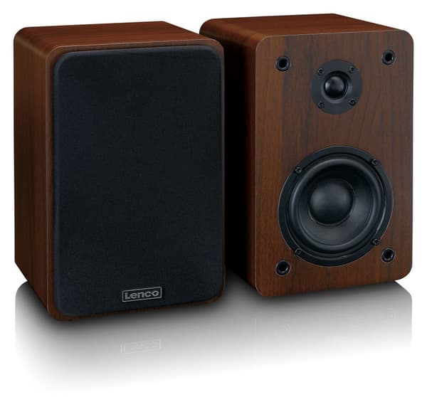 Lenco LS-600WA pladespiller (valnød) + højttalere HiFi-sæt